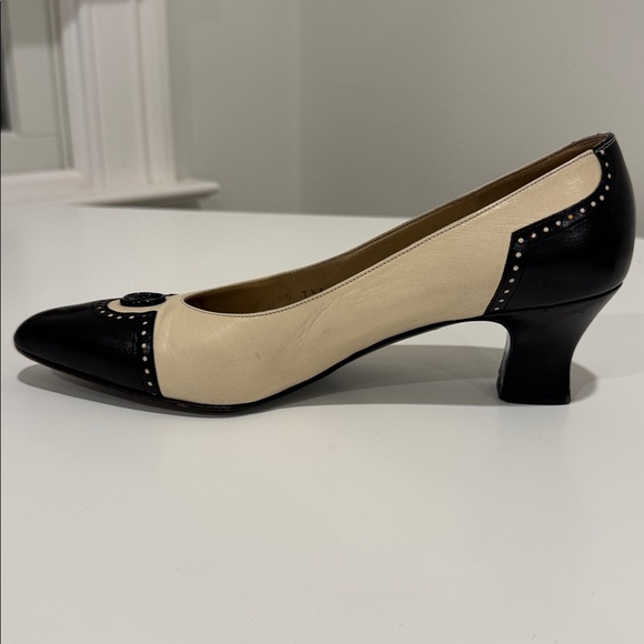 St. John Black and Cream Heels